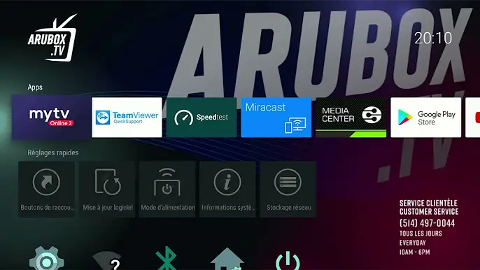 Logo de la plateforme ARUBOX TV, idéale pour accéder à IPTV Quebec.